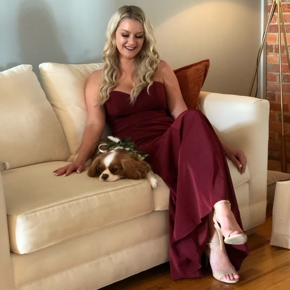 Aura by Brideside size 10 in color Wine - Picture 1 of 6